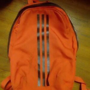 adidas Red Backpack with Black Stripes